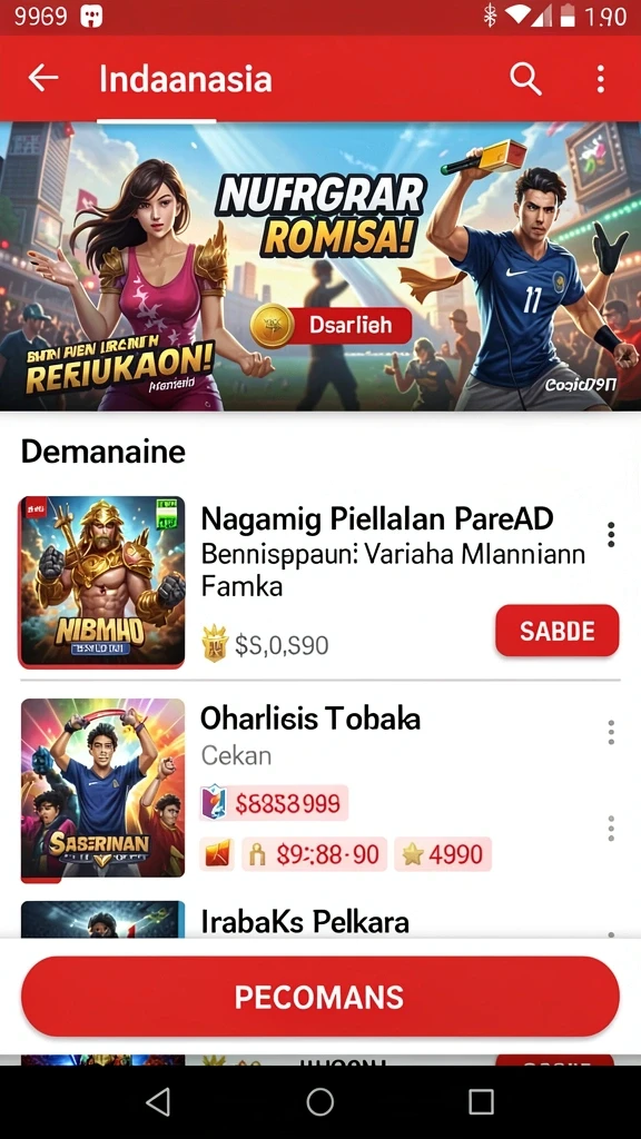 666j - Tampilan antarmuka yang ramah pengguna.
