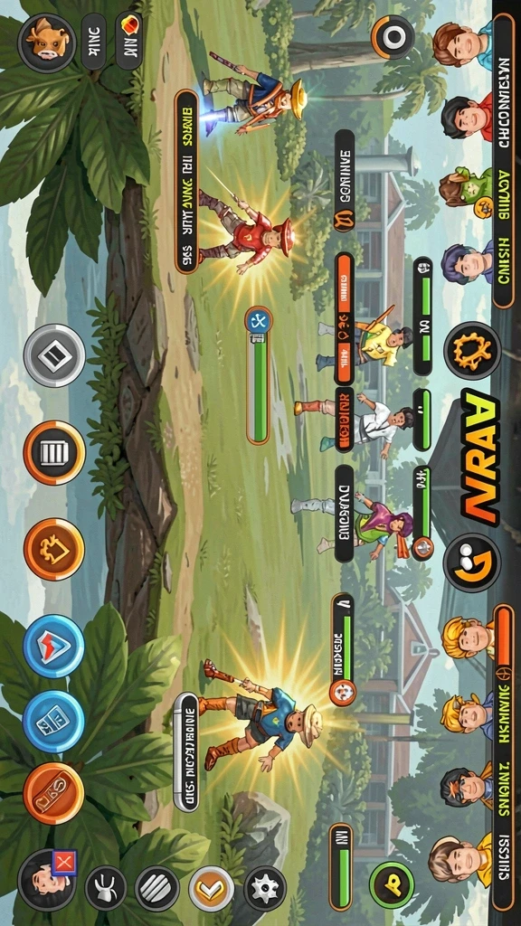 66d - Screenshot 2: Karakter utama dalam aksi melawan musuh.