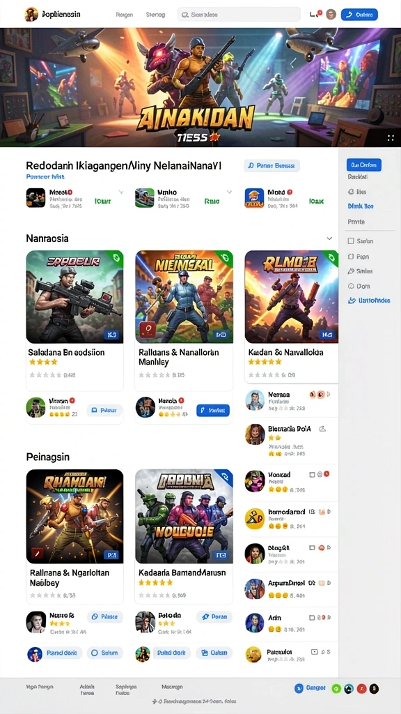 66d - Screenshot 3: Menu karakter dan item yang beragam.