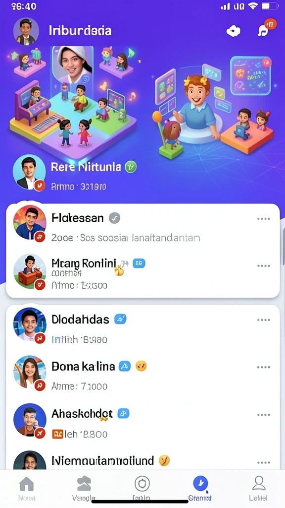 abcslot - Tampilan utama permainan dengan ikon slot yang berwarna-warni.
